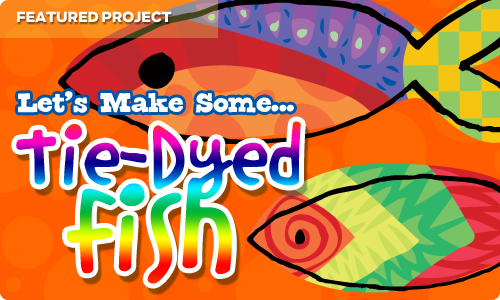 tie dyed fish - arts and craft project tie dyed fish - arts and craft project